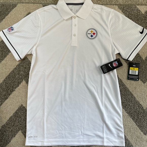 Nike official NFL on-field Steelers Polo, Men’s size small - Picture 4 of 13